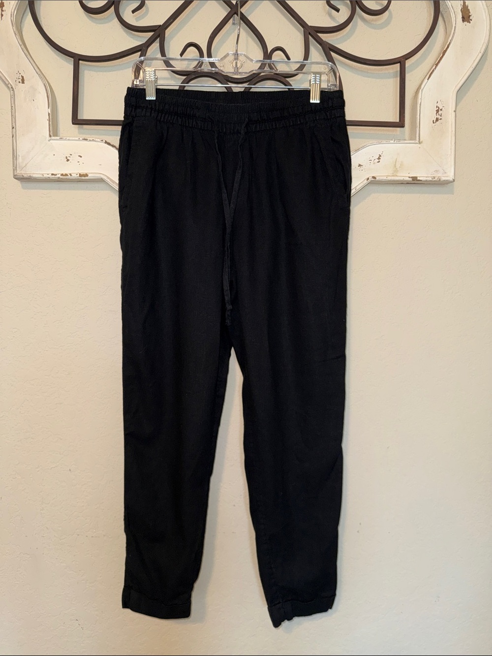Old Navy Black Drawstring Ankle Pants